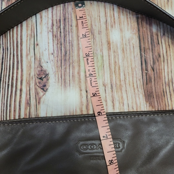 Coach “Zoe" Brown Leather Hobo Satchel - Picture 13 of 16